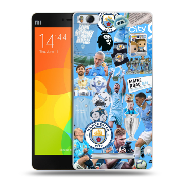 Пластиковый чехол на Xiaomi Mi 4c с принтом Man City Манчестер Сити Пластиковый чехол на Xiaomi Mi 4c с принтом Man City Манчестер Сити