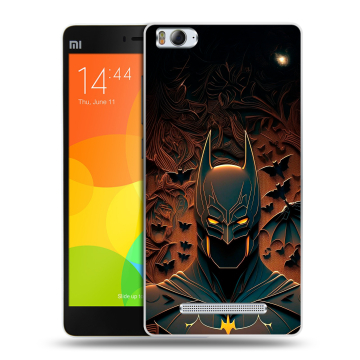 Пластиковый чехол на Xiaomi Mi 4c с принтом Batman Бэтмен Пластиковый чехол на Xiaomi Mi 4c с принтом Batman Бэтмен