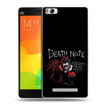 Пластиковый чехол на Xiaomi Mi 4c с принтом Death note Тетрадь смерти Пластиковый чехол на Xiaomi Mi 4c с принтом Death note Тетрадь смерти