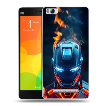 Пластиковый чехол на Xiaomi Mi 4c с принтом IronMan Железный человек Пластиковый чехол на Xiaomi Mi 4c с принтом IronMan Железный человек