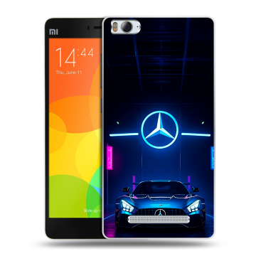 Пластиковый чехол на Xiaomi Mi 4c с принтом Mercedes Мерседес Пластиковый чехол на Xiaomi Mi 4c с принтом Mercedes Мерседес