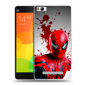 Пластиковый чехол на Xiaomi Mi 4c с принтом Spiderman Человек паук Пластиковый чехол на Xiaomi Mi 4c с принтом Spiderman Человек паук