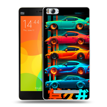 Пластиковый чехол на Xiaomi Mi 4c с принтом машины тачки Пластиковый чехол на Xiaomi Mi 4c с принтом машины тачки