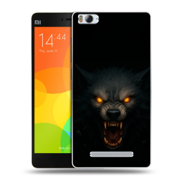 Пластиковый чехол на Xiaomi Mi 4c с принтом Волк Пластиковый чехол на Xiaomi Mi 4c с принтом Волк