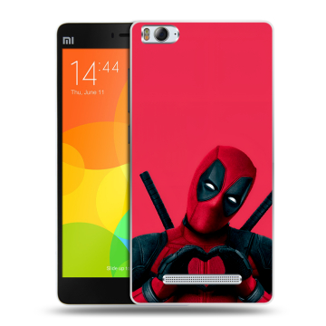 Пластиковый чехол на Xiaomi Mi 4c с принтом Дедпул Deadpool Пластиковый чехол на Xiaomi Mi 4c с принтом Дедпул Deadpool