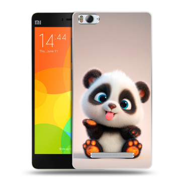 Пластиковый чехол на Xiaomi Mi 4c с принтом милая панда