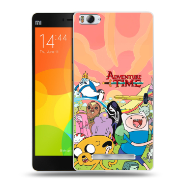 Пластиковый чехол на Xiaomi Mi 4c с принтом Adventure time Время приключений Пластиковый чехол на Xiaomi Mi 4c с принтом Adventure time Время приключений
