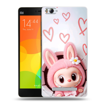 Пластиковый чехол на Xiaomi Mi 4c с принтом Labubu Лабубу Пластиковый чехол на Xiaomi Mi 4c с принтом Labubu Лабубу