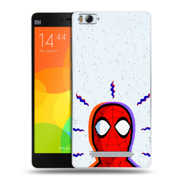 Пластиковый чехол на Xiaomi Mi 4c с принтом Spiderman Человек паук Пластиковый чехол на Xiaomi Mi 4c с принтом Spiderman Человек паук