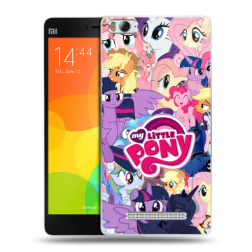 Пластиковый чехол на Xiaomi Mi 4c с принтом My little pony Дружба чудо Пластиковый чехол на Xiaomi Mi 4c с принтом My little pony Дружба чудо