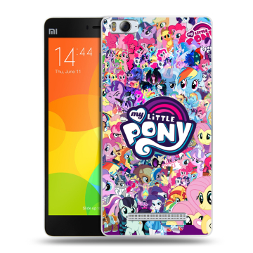Пластиковый чехол на Xiaomi Mi 4c с принтом My little pony Дружба чудо Пластиковый чехол на Xiaomi Mi 4c с принтом My little pony Дружба чудо