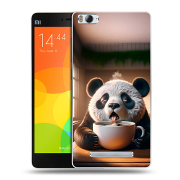 Пластиковый чехол на Xiaomi Mi 4c с принтом смешная панда Пластиковый чехол на Xiaomi Mi 4c с принтом смешная панда