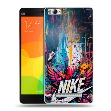 Пластиковый чехол на Xiaomi Mi 4c с принтом Nike Найк Пластиковый чехол на Xiaomi Mi 4c с принтом Nike Найк
