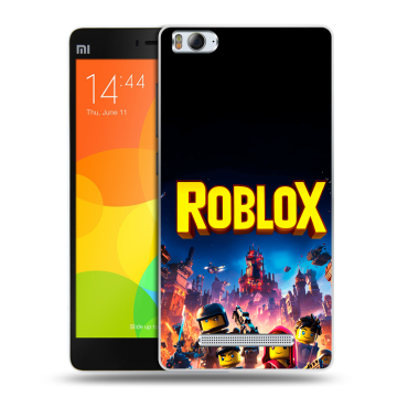 Пластиковый чехол на Xiaomi Mi 4c с принтом Roblox Роблокс