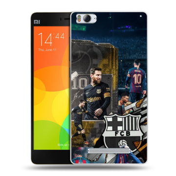 Пластиковый чехол на Xiaomi Mi 4c с принтом Messi Barcelona Пластиковый чехол на Xiaomi Mi 4c с принтом Messi Barcelona