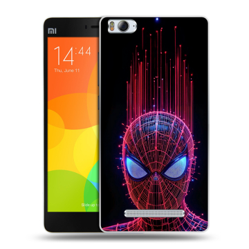 Пластиковый чехол на Xiaomi Mi 4c с принтом Spiderman Человек паук