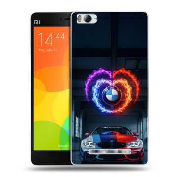 Пластиковый чехол на Xiaomi Mi 4c с принтом BMW БМВ