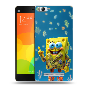 Пластиковый чехол на Xiaomi Mi 4c с принтом Спанч боб Спанчбоб Пластиковый чехол на Xiaomi Mi 4c с принтом Спанч боб Спанчбоб