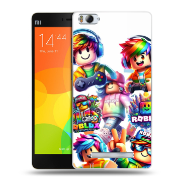 Пластиковый чехол на Xiaomi Mi 4c с принтом Roblox Роблокс