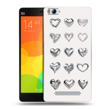 Пластиковый чехол на Xiaomi Mi 4c с принтом Y2K сердечки Пластиковый чехол на Xiaomi Mi 4c с принтом Y2K сердечки