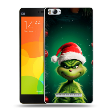 Пластиковый чехол на Xiaomi Mi 4c с принтом Гринч Новый год Рождество Пластиковый чехол на Xiaomi Mi 4c с принтом Гринч Новый год Рождество