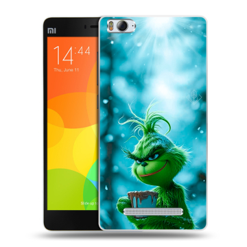 Пластиковый чехол на Xiaomi Mi 4c с принтом Новый год гринч Пластиковый чехол на Xiaomi Mi 4c с принтом Новый год гринч