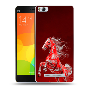 Пластиковый чехол на Xiaomi Mi 4c с принтом Новый год Пластиковый чехол на Xiaomi Mi 4c с принтом Новый год