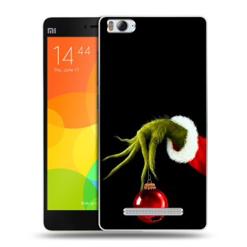 Пластиковый чехол на Xiaomi Mi 4c с принтом Новый год Гринч Пластиковый чехол на Xiaomi Mi 4c с принтом Новый год Гринч