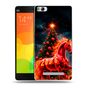 Пластиковый чехол на Xiaomi Mi 4c с принтом Новый год Пластиковый чехол на Xiaomi Mi 4c с принтом Новый год