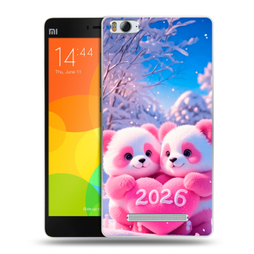 Пластиковый чехол на Xiaomi Mi 4c с принтом Новый год Пластиковый чехол на Xiaomi Mi 4c с принтом Новый год