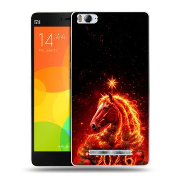 Пластиковый чехол на Xiaomi Mi 4c с принтом Новый год Пластиковый чехол на Xiaomi Mi 4c с принтом Новый год