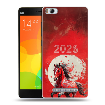 Пластиковый чехол на Xiaomi Mi 4c с принтом Новый год Пластиковый чехол на Xiaomi Mi 4c с принтом Новый год