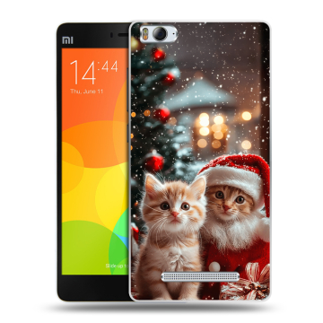 Пластиковый чехол на Xiaomi Mi 4c с принтом Новый год Пластиковый чехол на Xiaomi Mi 4c с принтом Новый год