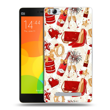 Пластиковый чехол на Xiaomi Mi 4c с принтом Новый год Пластиковый чехол на Xiaomi Mi 4c с принтом Новый год
