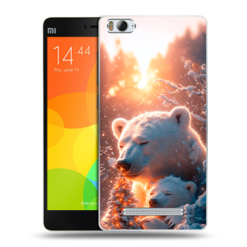 Пластиковый чехол на Xiaomi Mi 4c с принтом Новый год Пластиковый чехол на Xiaomi Mi 4c с принтом Новый год