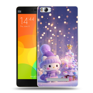 Пластиковый чехол на Xiaomi Mi 4c с принтом Новый год Пластиковый чехол на Xiaomi Mi 4c с принтом Новый год