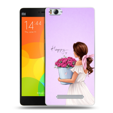 Пластиковый чехол на Xiaomi Mi 4c с принтом женский