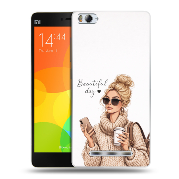 Пластиковый чехол на Xiaomi Mi 4c с принтом женский Пластиковый чехол на Xiaomi Mi 4c с принтом женский