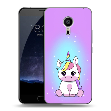 Пластиковый чехол на Meizu Pro 5 с принтом Единорог