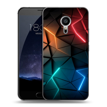 Пластиковый чехол на Meizu Pro 5 с принтом Абстракция неон Пластиковый чехол на Meizu Pro 5 с принтом Абстракция неон