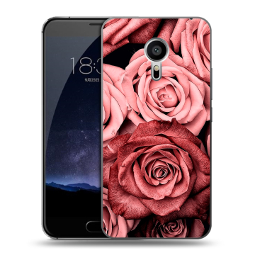Пластиковый чехол на Meizu Pro 5 с принтом Цветы розы