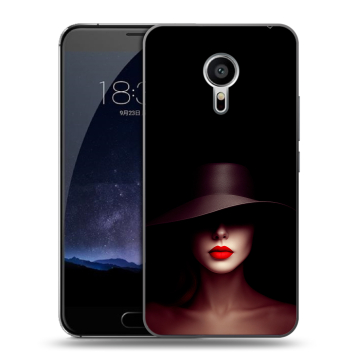 Пластиковый чехол на Meizu Pro 5 с принтом Девушка в шляпе