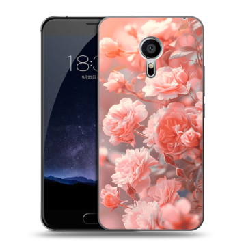 Пластиковый чехол на Meizu Pro 5 с принтом Розы цветы