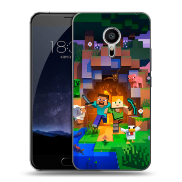 Пластиковый чехол на Meizu Pro 5 с принтом Майнкрафт Minecraft Пластиковый чехол на Meizu Pro 5 с принтом Майнкрафт Minecraft