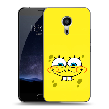 Пластиковый чехол на Meizu Pro 5 с принтом спанчбоб спанч боб