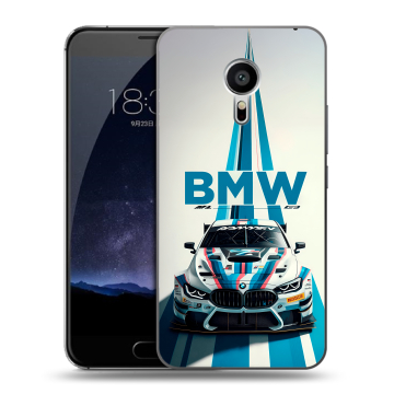 Пластиковый чехол на Meizu Pro 5 с принтом БМВ BMW
