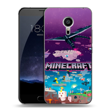 Пластиковый чехол на Meizu Pro 5 с принтом Майнкрафт Minecraft