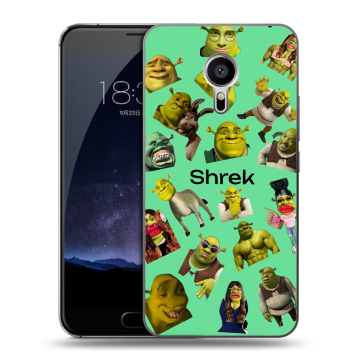 Пластиковый чехол на Meizu Pro 5 с принтом Шрек Shrek
