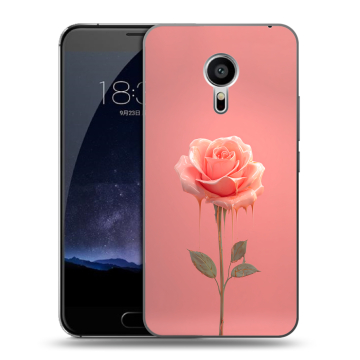 Пластиковый чехол на Meizu Pro 5 с принтом Розовая роза