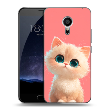 Пластиковый чехол на Meizu Pro 5 с принтом Розовый котенок